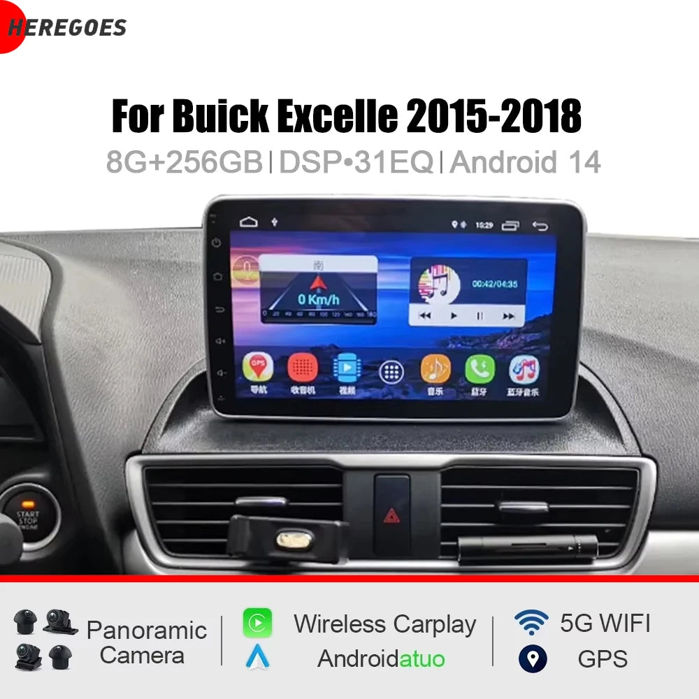 7" CarPlay Android 15.0 8 Core 12GB RAM 256GB ROM Car Radio GPS WiFi Autoradio Multimedia Player for MAZDA CX-4 - High P