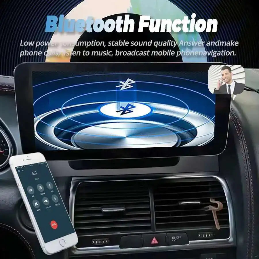 Android 13 CarPlay Wireless Radio For Audi Q7 2010 to 2015 GPS Car Multimedia Player Navig