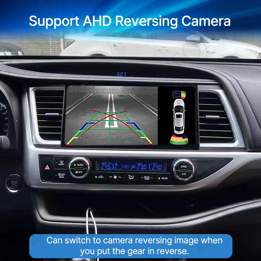 Multimedia Android 14 Screen For Toyota Highlander 2015-2020 Car Radio dsp Video Player GP