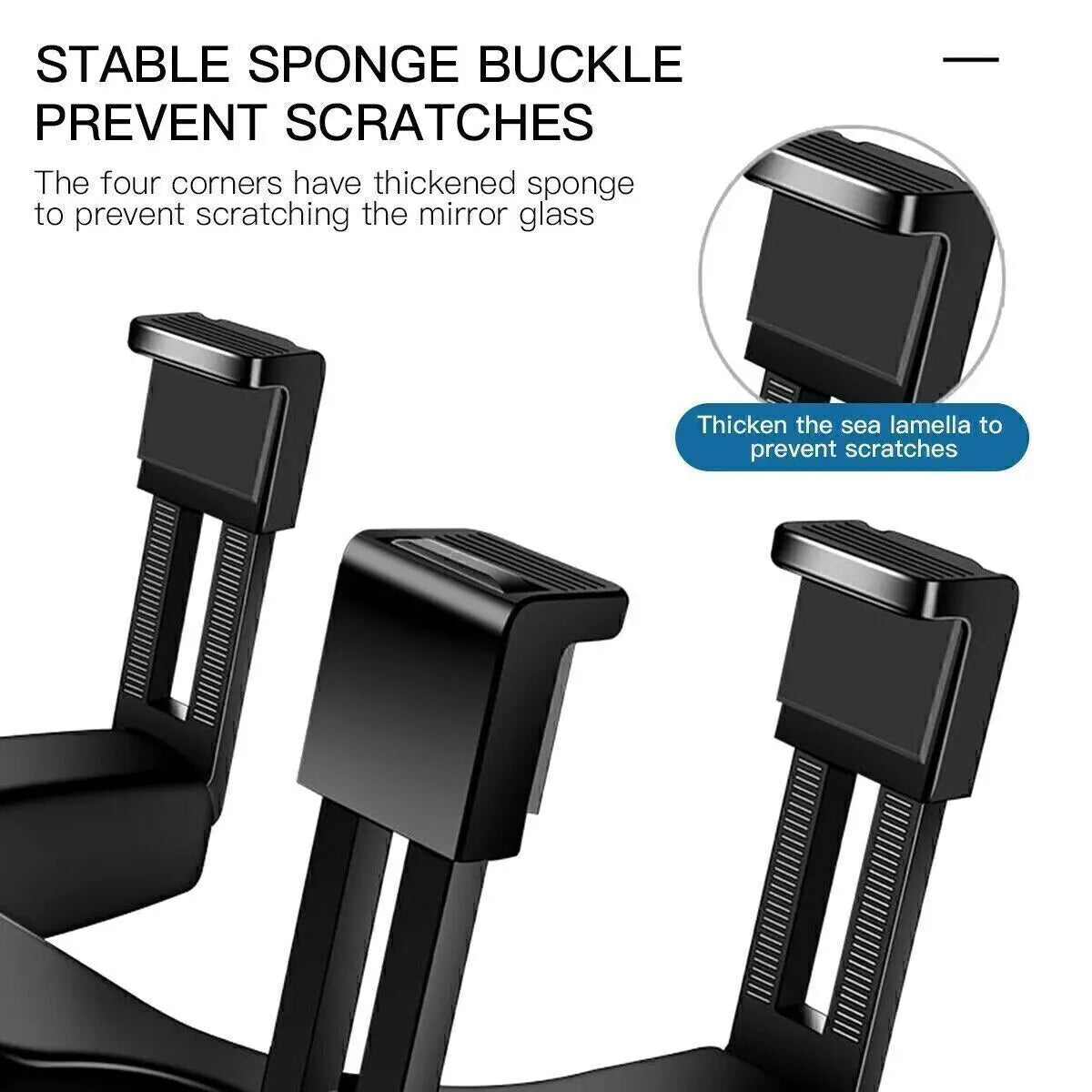 Universal Phone Holder 360 Rotation Car Rear View Mirror Mount Stand Change The Angle At W