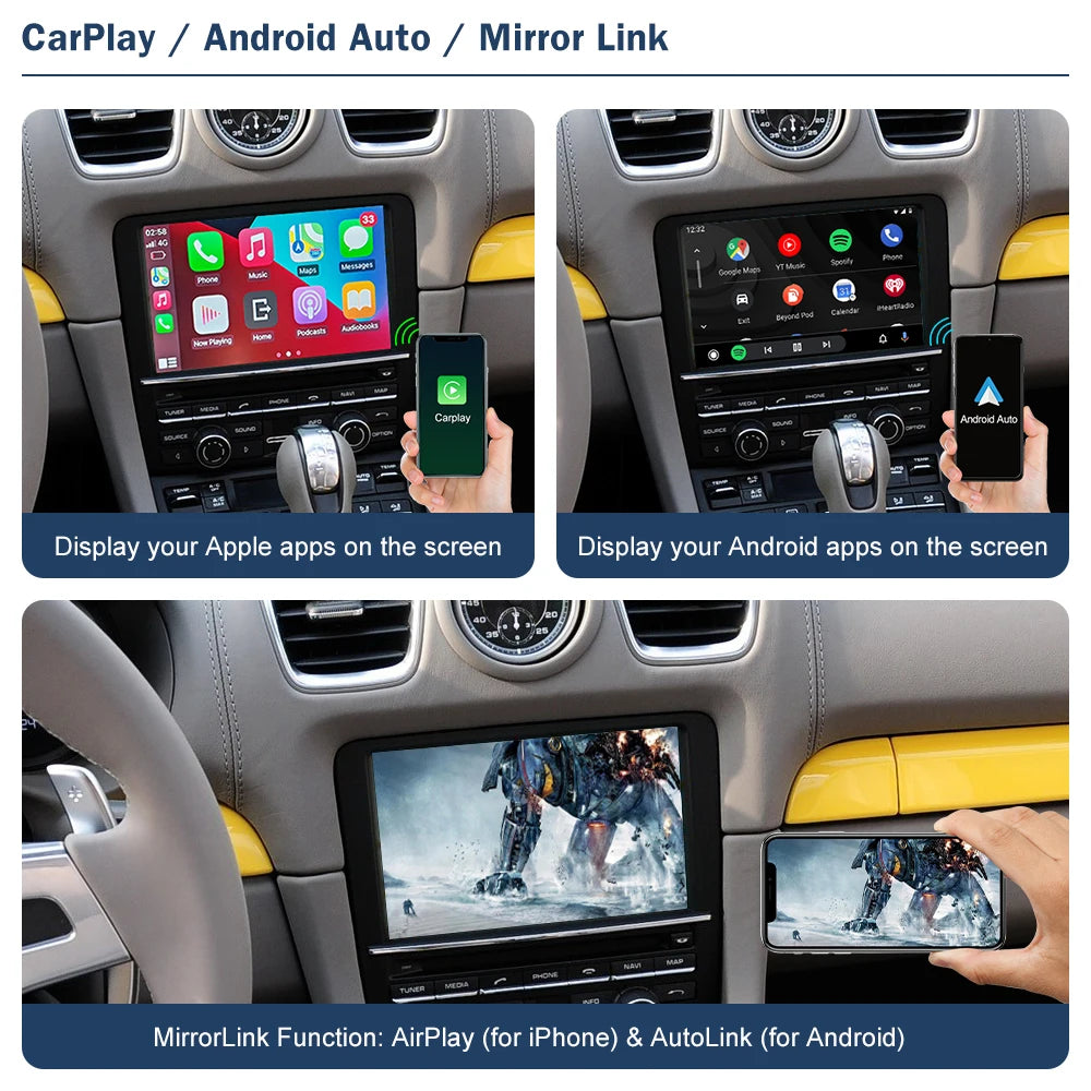CN Road Top Wireless CarPlay for Porsche Boxster 718 PCM 3.1 System 2012-2015 with Android | AUTOKITSHOP