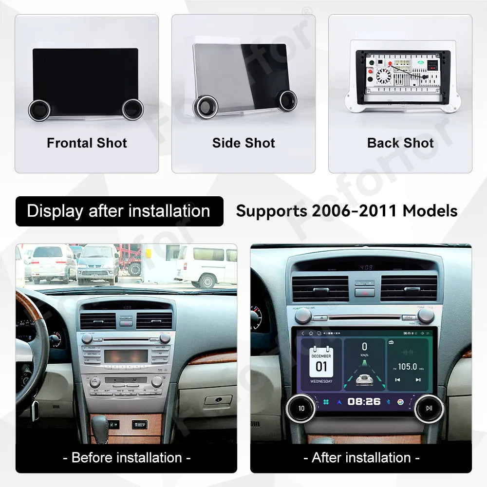 HD Large Touch Screen Car Radio 11.5 Inch Wireless CarPlay Android 15 GPS Navigation Stere