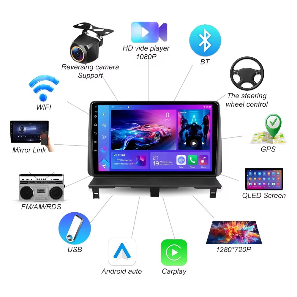 Android 16 For Peugeot Partner 1 2002-2008 Partner Origin 1 2008-2011 Car Radio Wireless C | AUTOKITSHOP