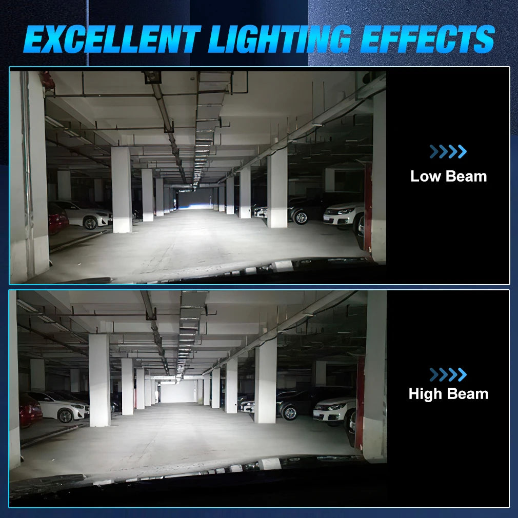 H7 LED Headlight Bulb Wireless Canbus 40000LM 100W for Car Headlamp Auto Light H7 Turbo Le