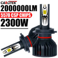 2300W High Power H7 H4 LED Bulb Turbo Headlight 6000K 2000000LM 5570 CSP Powerful H1 H4 H1