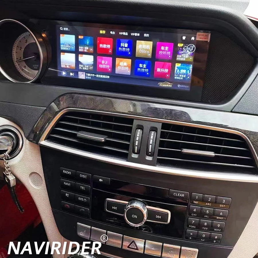 8.8inch DSP Car Multimedia Video Player For Mercedes Benz C-Class W204 2011-2014 Navi Scre