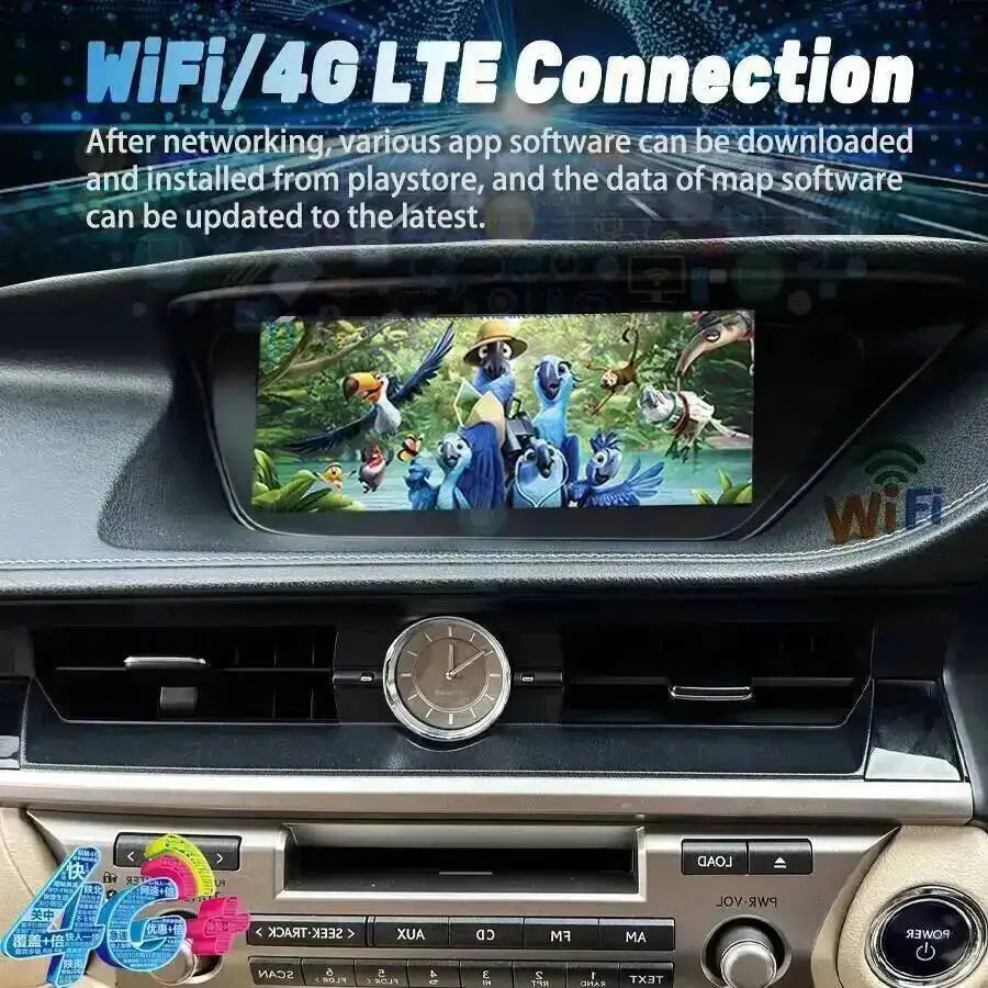 Android 15 Stereo DSP Screen For LEXUS ES ES200 ES300H ES250 ES350 RHD 2013-2017 Bluetooth