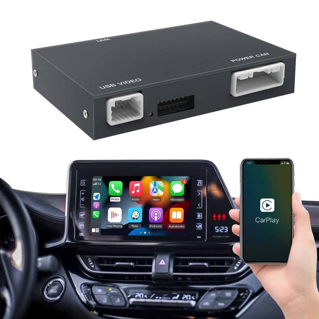 AUTOABC Wireless Carplay Android Auto for TOYOTA Highlander 2014-2019 Mirroring Car Play A