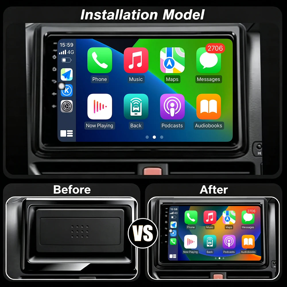Android 16 Auto Wireless Carplay Car Radio For Toyota Noah 80 Esquire Voxy 2014-2019 Multi