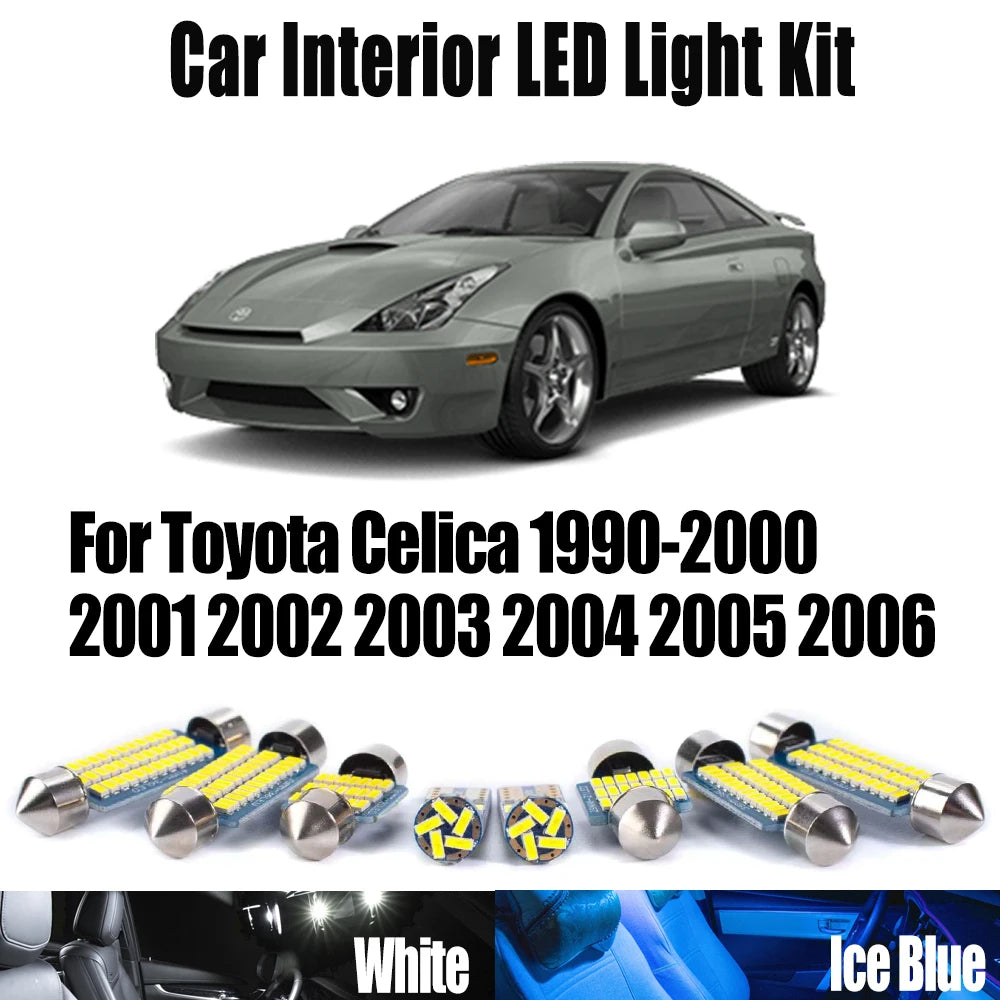 LED Interior Light Kit for Toyota Celica 1990- 2003 - Canbus Dome Map Door Trunk Bulbs | AUTOKITSHOP
