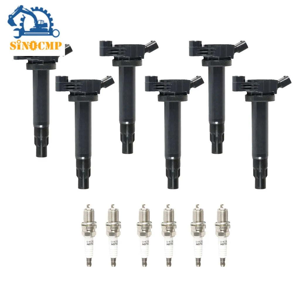 Ignition Coils+6Pcs Iridium Spark Plug for 2005-2006 Toyota Camry Lexus RX330 UF506 5C1442