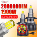 6000K H7 LED H1 H11 9005 9006 880 H27 Car Headlight Bulbs LED Lights For Projector Lenses