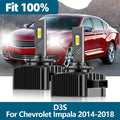 D3S Led Headlight 6000K CSP Chip 1:1 Xenon Car Light Hight Low Beam Fit For Chevrolet Impa