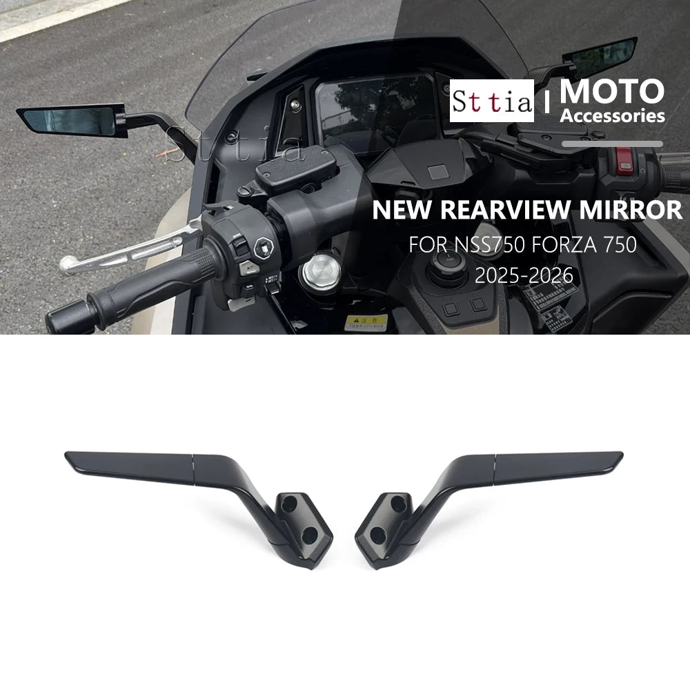 For Honda NSS750 NSS 750 2025 2026 New Forza 750 Motorcycle Adjustable Rearview Mirror Stealth S - Automotive LED Light