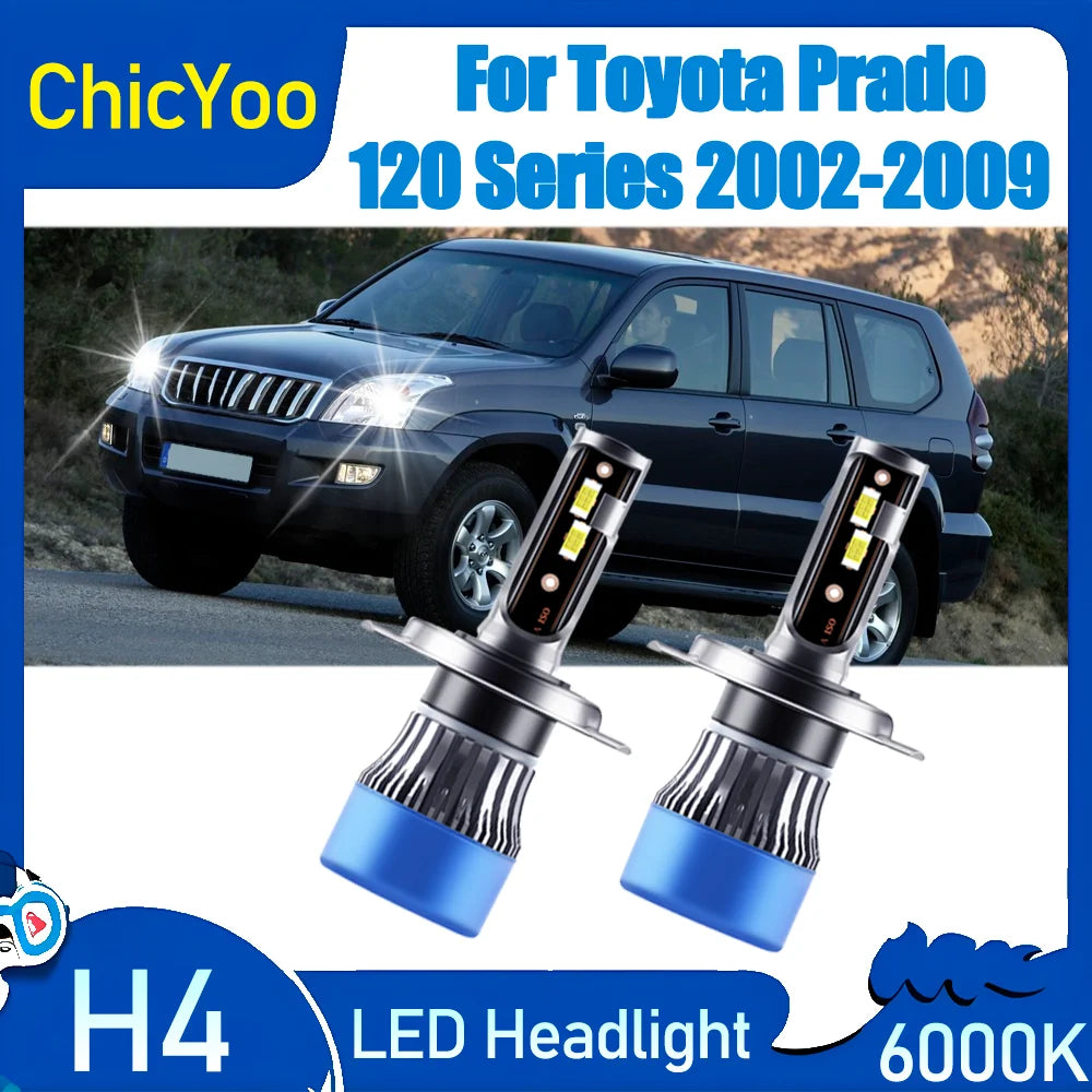 6000K White Front Headlight Canbus 120W High Power LED Headlights 3570 CSP Chips 12V For T