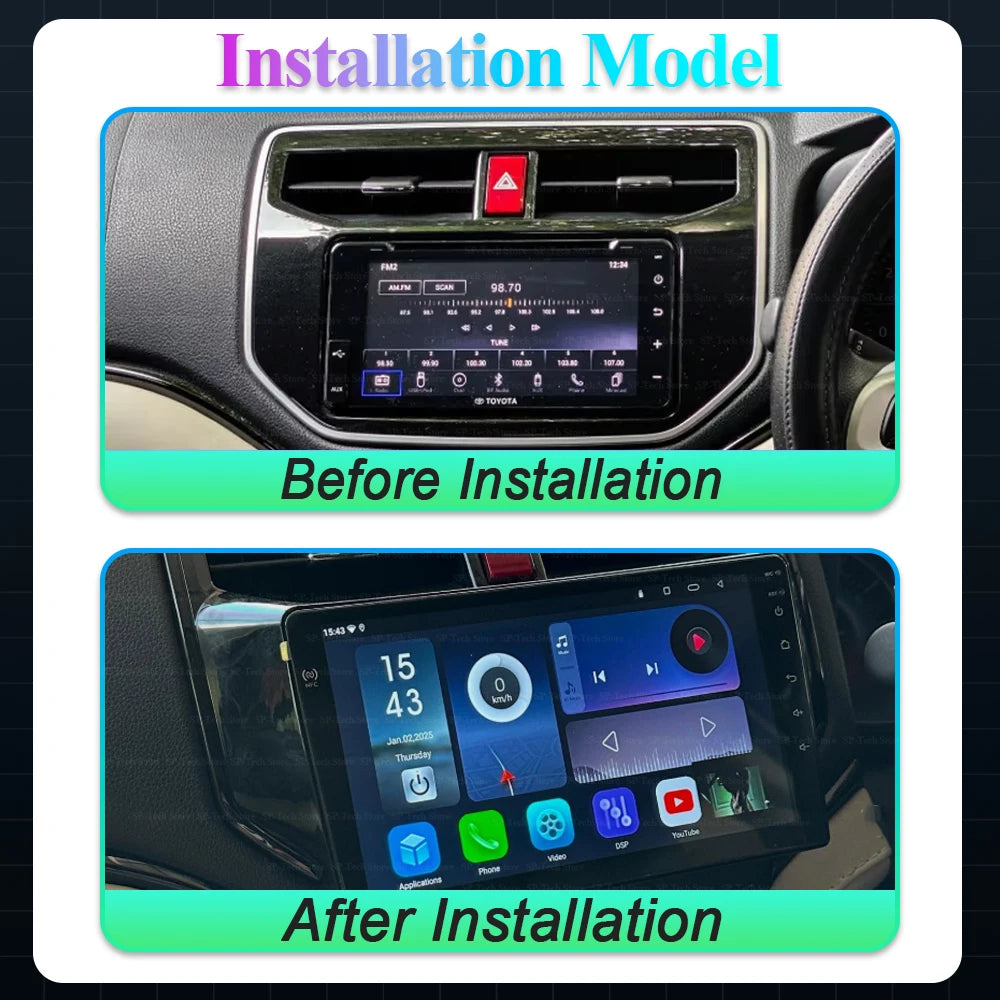 Android 16 For Toyota Rush Daihatsu Terios 2017 2018 2019 2020 Carplay Car Radio Video Ste | AUTOKITSHOP