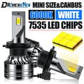 H7 LED Headlight CANBUS H4 H11 H8 H9 H1 9005 HB3 9006 HB4 9012 HIR2 Turbo 7535 SCP Chip Ca
