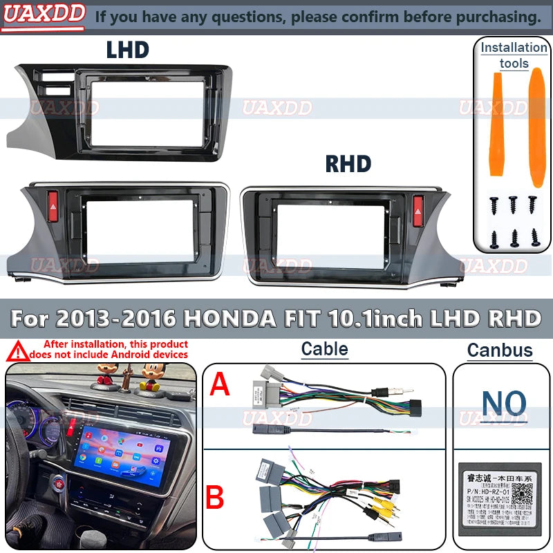 For Honda 2015 City Car DVD Radio Android Fascia Multimedia MP3 MP5 Video Audio Stereo 10.