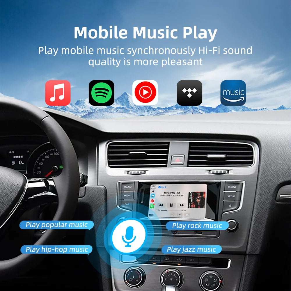 Wireless Carplay For VW Volkswagen Golf 7 Tiguan Lamando Magotan Phideon Teramont With MIB