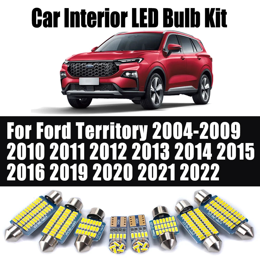 LED Interior Light Kit for Ford Territory 2004- 2015 - Canbus Dome Map Door Trunk Bulbs | AUTOKITSHOP