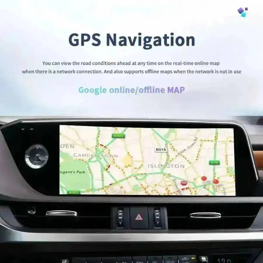12.3'' Linux System Touch Screen Navi Carplay Car Radio For Lexus ES ES300h ES350h ES300 E