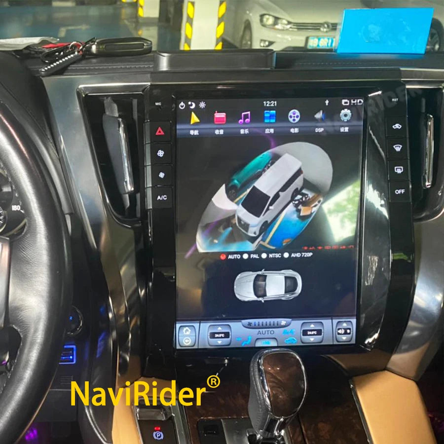 13'' Vertical Screen For Toyota Vellfire For Toyota Alphard 30 2015 + Car GPS CarPlay Mult | AUTOKITSHOP