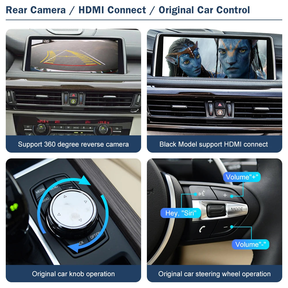 Road Top Wireless CarPlay Android Auto for BMW NBT EVO X5 F15 X6 F16 2014-2020 X1 F48 2016 | AUTOKITSHOP