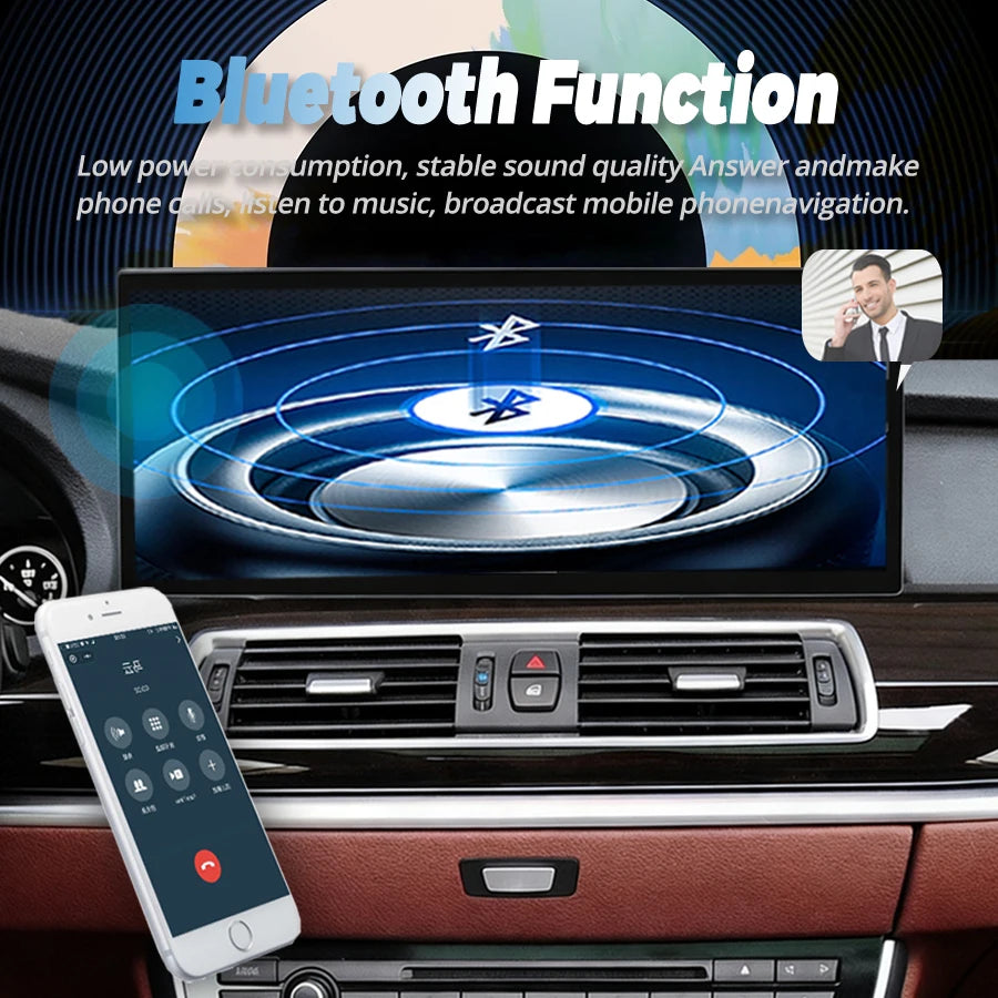 15.8Inch Stereo CarPlay Android Auto Radio For BMW 5 Series F07 GT 2010-2012 Car Multimedi