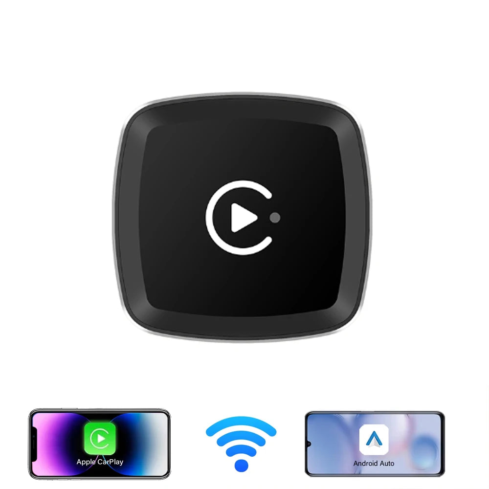 Wireless CarPlay Dongle 2in1 Wireless Android Auto Adapter AI Smart Box Car Intelligent Sy