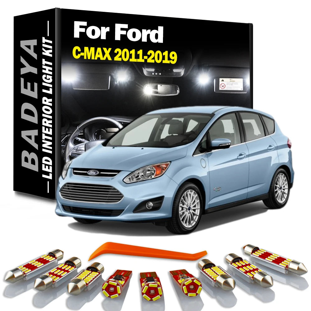 14-Piece LED Interior Light Kit for Ford 2011-2014 - Canbus Error-Free Interior Bulbs