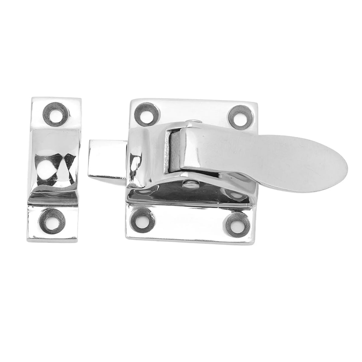 2Pcs Marine Grade Door Latch 48×38mm 316 Stainless Steel Cabinet Door Lockable Latch Clamp For B - Automotive LED Light