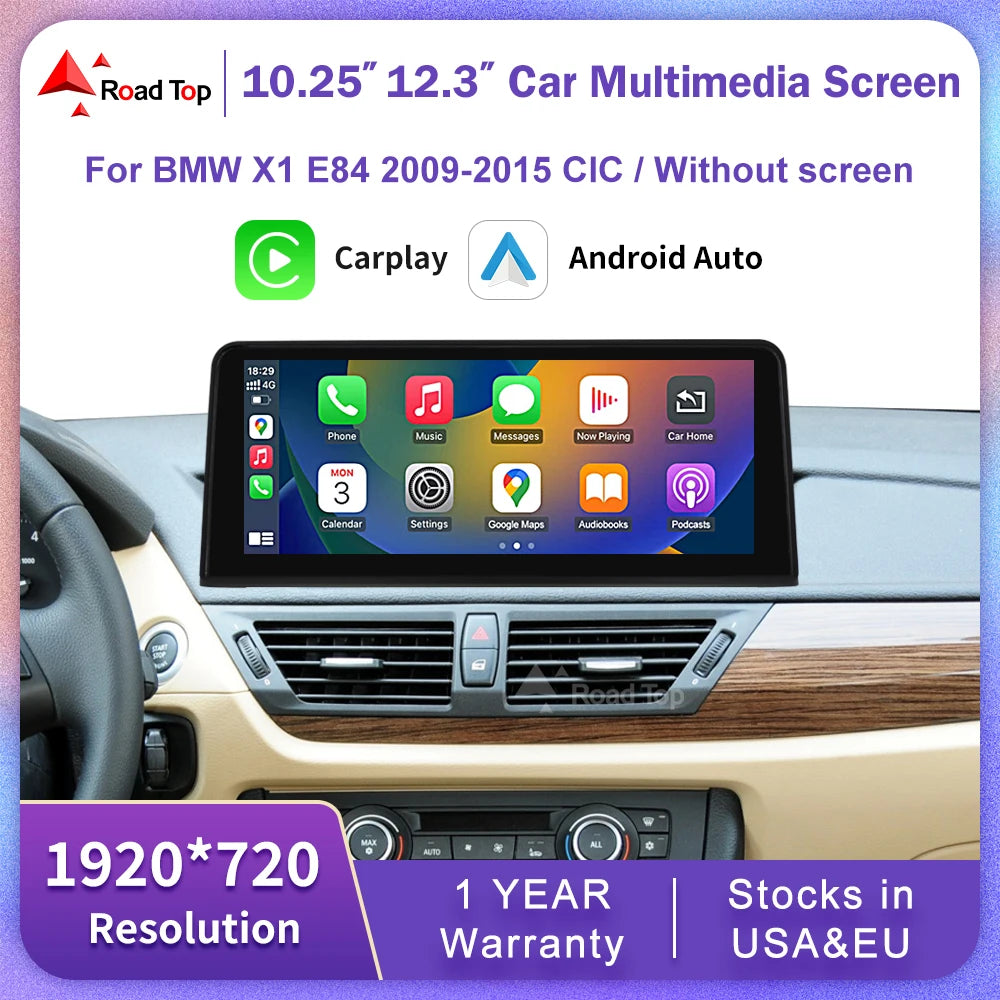 Road Top Linux Car Multimedia Touch Screen Radio For BMW X1 E84 2009-2015 Head Unit Suppor | AUTOKITSHOP