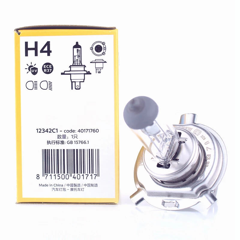 Philips Vision H4 12V 60/55W P43t Original Car Halogen Head Lamps 3200K Standard Replace G