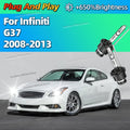 Xenon 35W 6000K White Car HID Headlight Replace D2S Light Bulbs For Infiniti G37 2008 2009