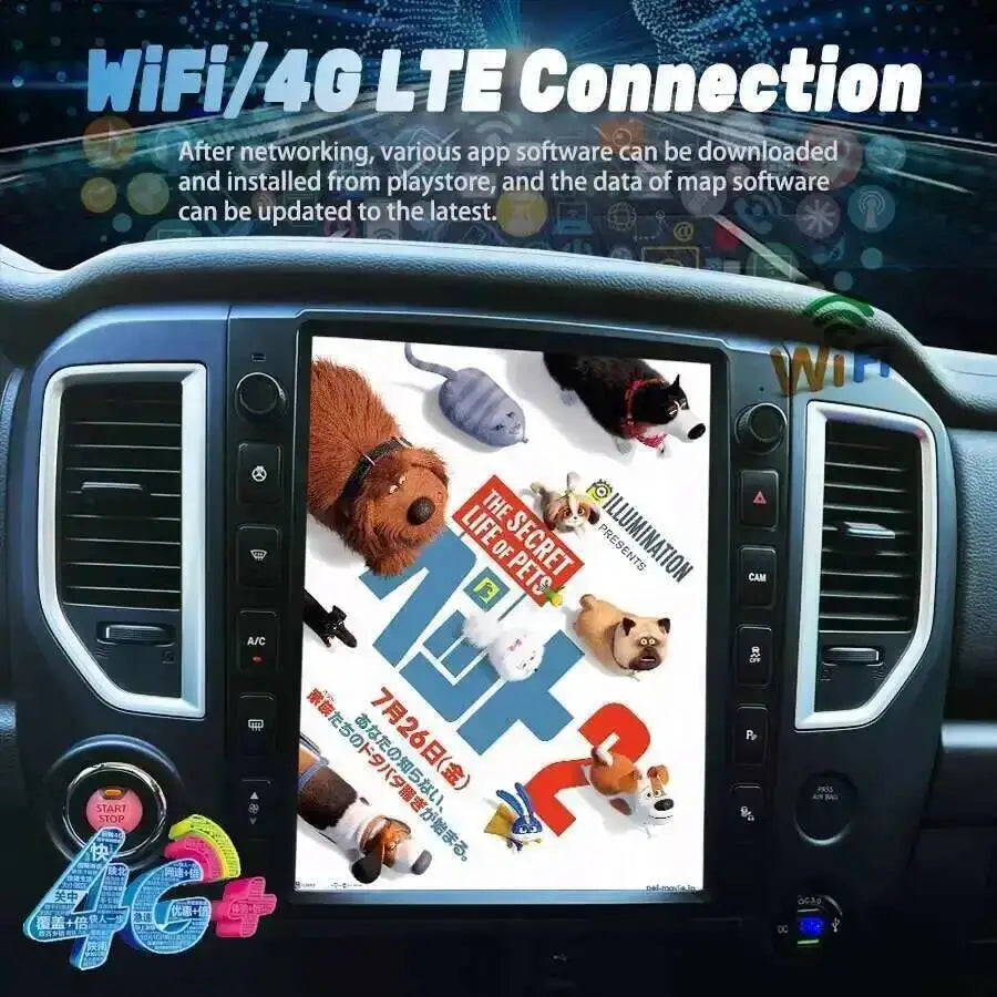 For Nissan Titan 2016-2018 Car DSP Radio 2din 13inch Android Touch Screen GPS 4G Carplay M | AUTOKITSHOP