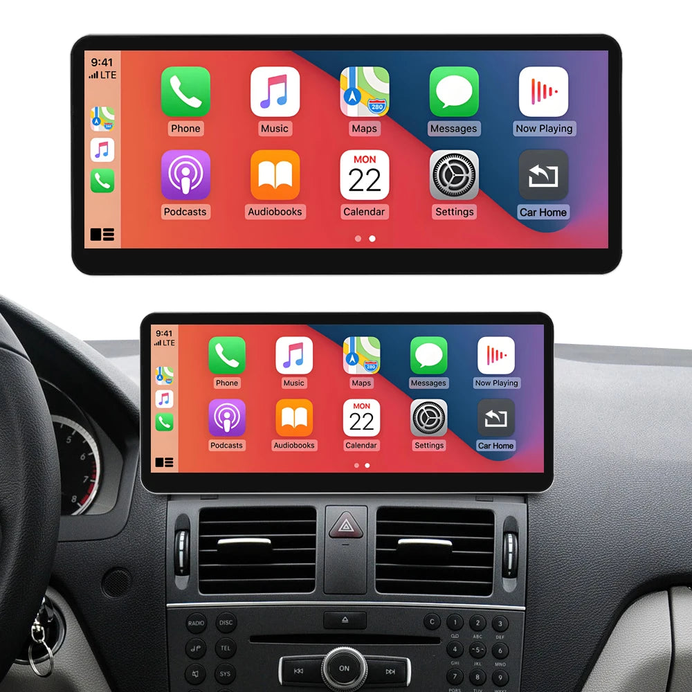 CN 12.3 Ultra-thin Linux Screen Multimedia Display For Mercedes Benz C Class W204 2008-201 | AUTOKITSHOP