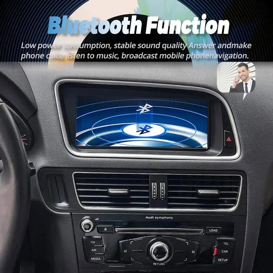 8.8Inch Navirider Navi Wireless Carplay Car Multimedia Video Player For Audi Q5 2009-2017