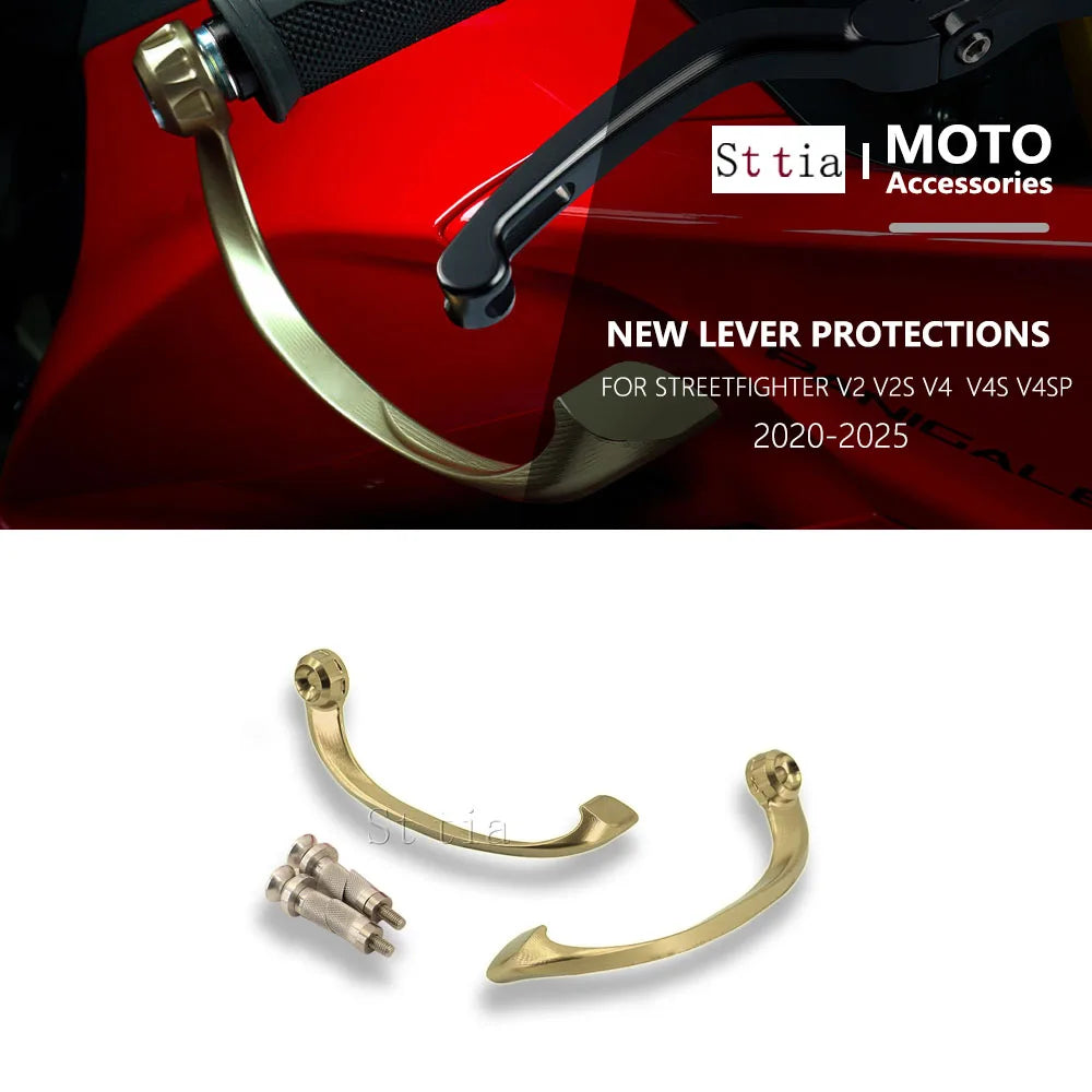Motorcycle Brake Handle Protects Hand Brake Clutch Levers Guard For Ducati STREETFIGHTER V2S V4S - Automotive LED Light