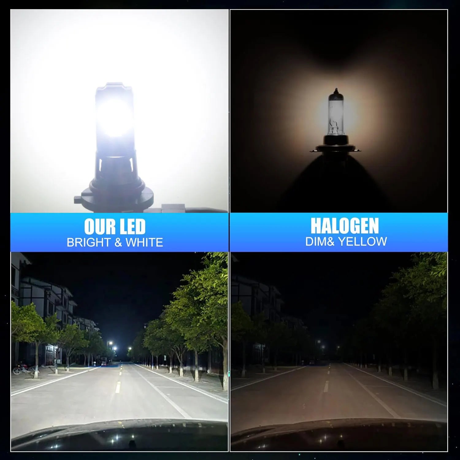 XSTORM H8 LED Light Bulb 9005 HB3 9006 HB4 H11 Led Headlight Fog Light for Car 60W 20000LM