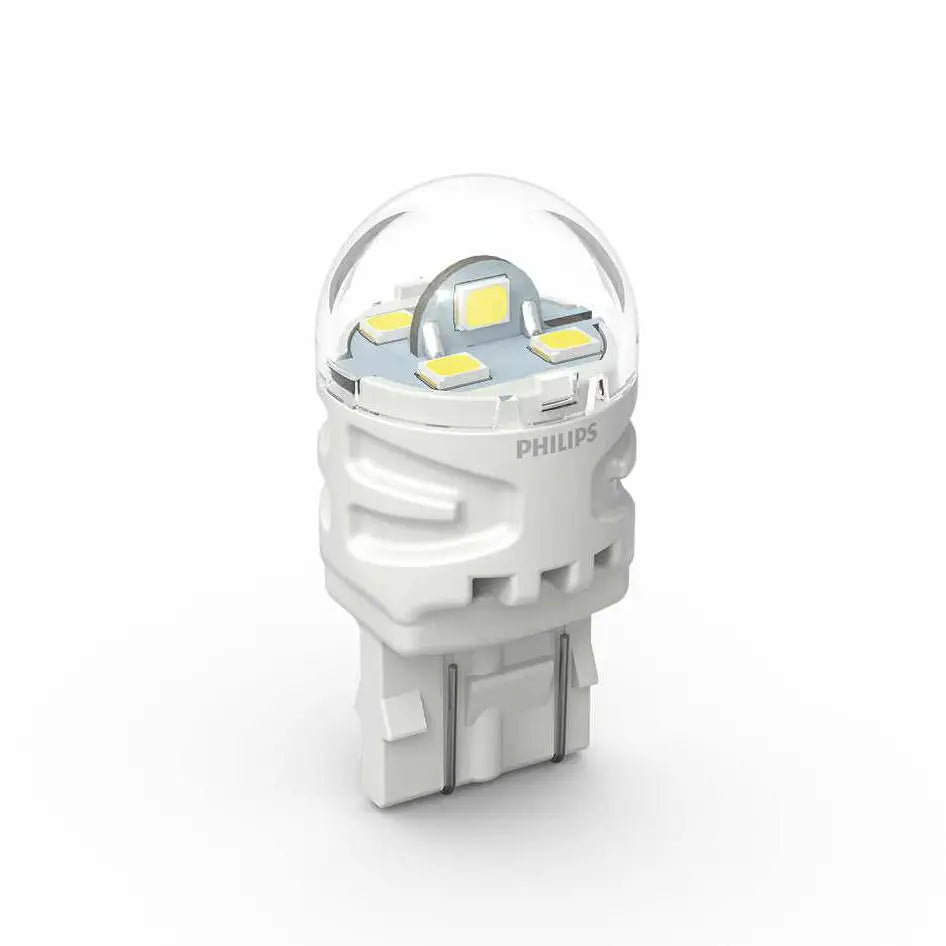 Philips W21W T20 7440 LED Ultinon Red Color Car Turn Signal Indicators Bulbs Rear Fog Ligh