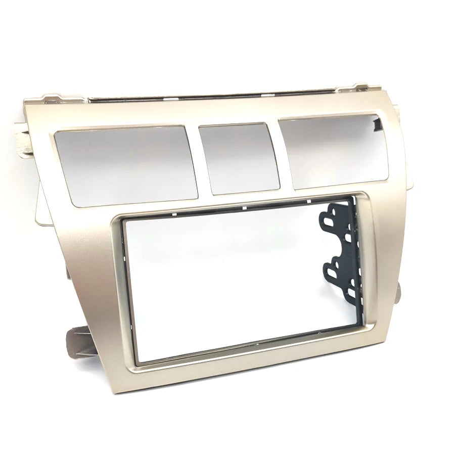 2Din Car CD/DVD Frame Facia Panel Trim for Toyota Vios Yaris Sedan 2007-2012