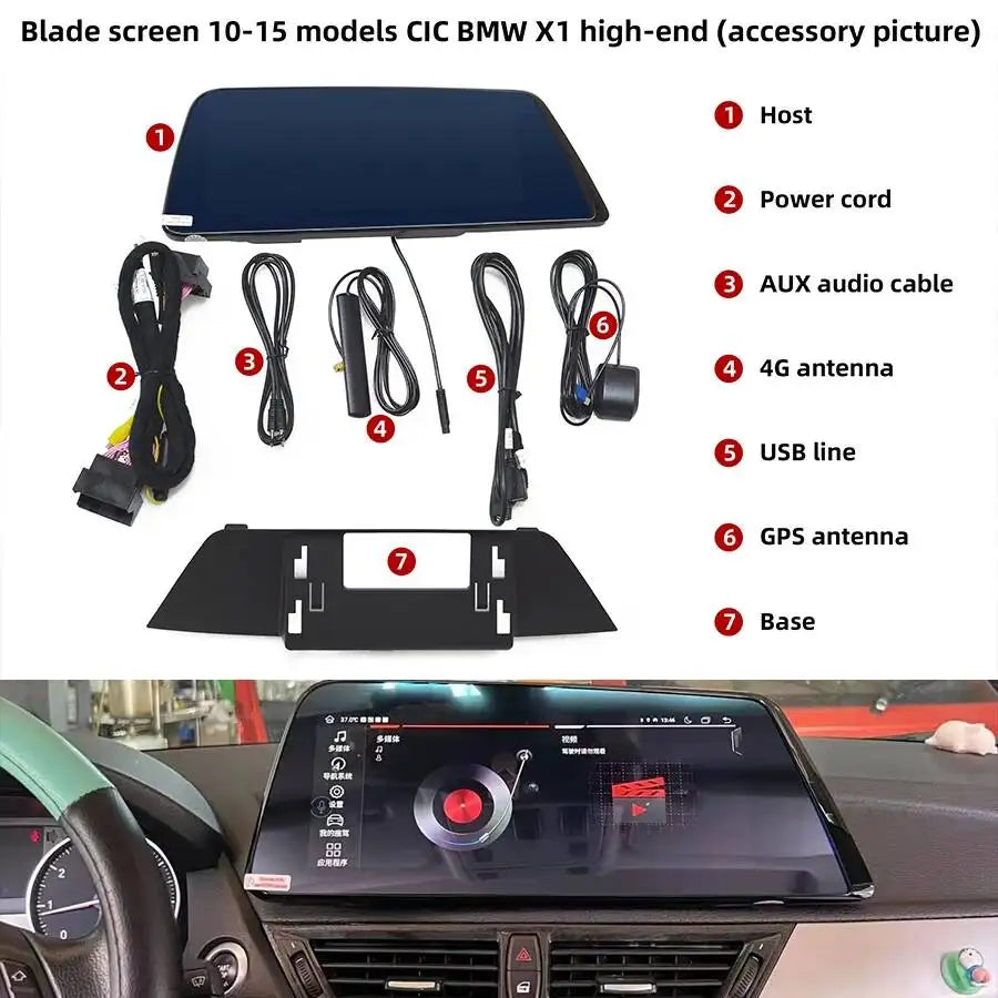 Android Touch Screen For BMW X1 E48 2010-2015 Auto Stereo Carplay Car Radio Multimedia Vid