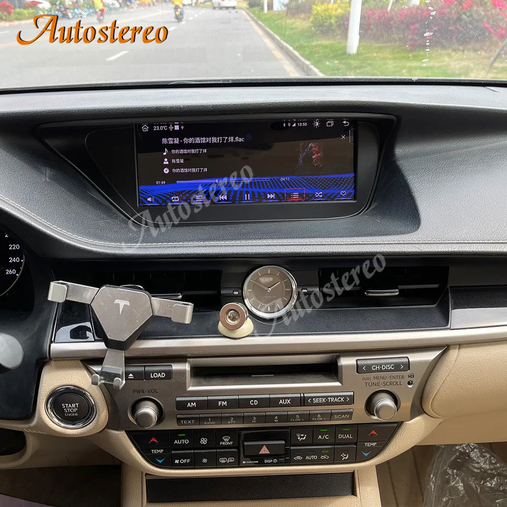 System Qualcomm Carplay Android 13 For Lexus ES300 ES350 2013-2019 Car GPS Navigation Auto