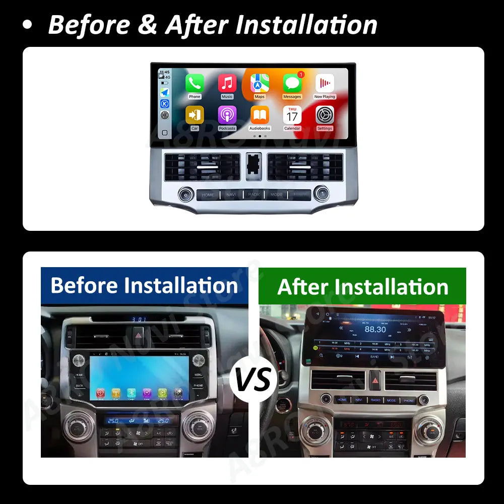for Toyota 4runner 2007 2008 2009 2010 2011- 2021 Wireless Carplay Android 15 DSP Stereo I | AUTOKITSHOP