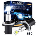BEVINSEE 2PCS 880 H27W/1 LED Fog Lights 80W 1500LM DRL LED Bulb For Hyundai KIA Ford Subar