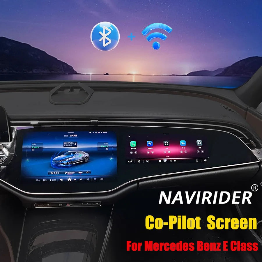 Car Co-pilot Screen Android Auto Carplay For Mercedes Benz E Class E260 E300 W214 2024 Pas | AUTOKITSHOP