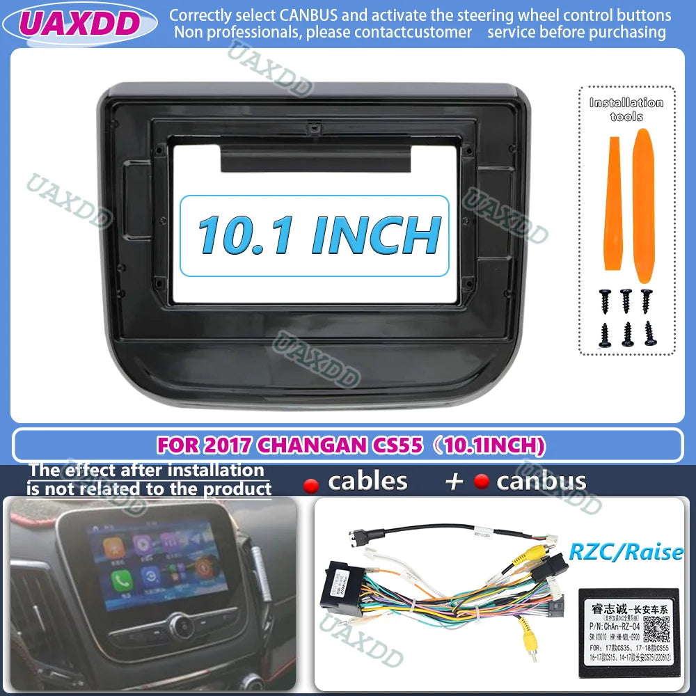 10.1Inch Car Radio Fascias For Changan Chana CS55 2017 Stereo Head Unit GPS Video Player 2