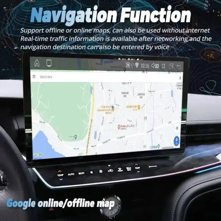 13.3" Android Screen Car Radio For Toyota Camry 2024 Carplay Stereo GPS Navigation Multime