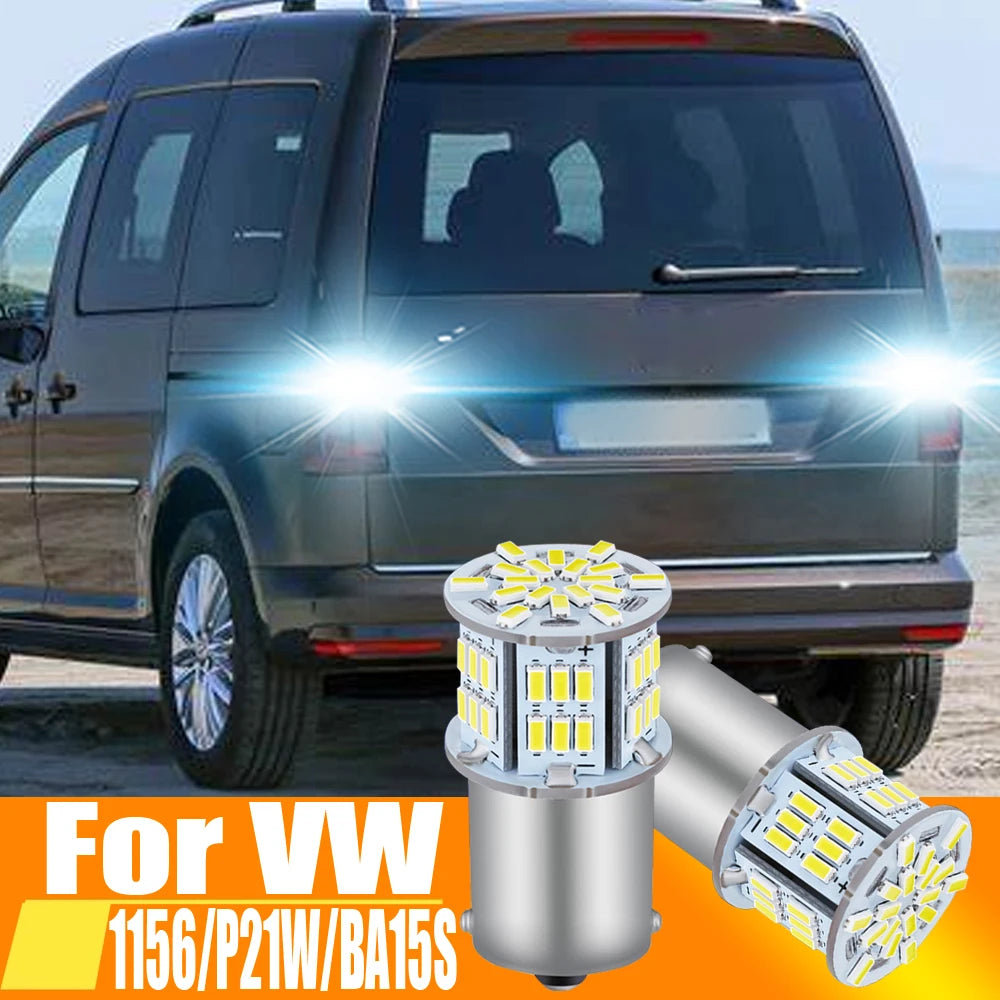 LED Reverse Light Lamp P21W BA15S Canbus For VW Caddy MK2 MK3 MK4 2 3 4 Beetle Amarok Craf
