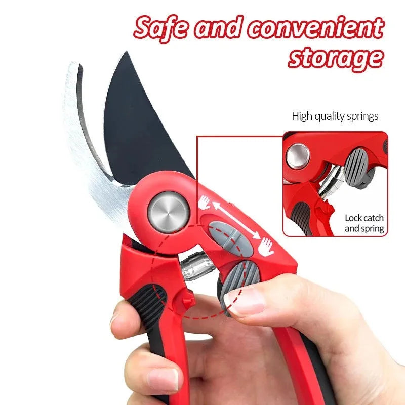 Garden Pruning Shears Gardening Fruit Tree Pruning Shears Multifunctional Stainless Steel Branch - Automotive LED Light